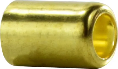 Authentic Midland Metal 32506 Smooth Hose Ferrule, 1/2 in Nominal, Compression, Brass