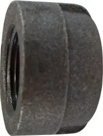 Midland Metal 69472 Cap, 3/8 in FPT, Iron, Black, 300 lb In Demand