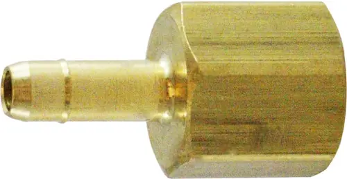 Instant Buy Midland Metal 21046 Adapter, 1/4 in Barbed x 1/4 in FIP, Brass