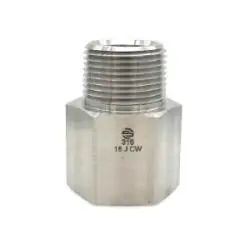 Stainless Adapters SS5405-04-08 Adapter Expander, 1/4 in MNPT x 1/2 in FNPT, Stainless Steel Clearance
