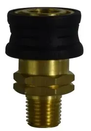 Midland Metal 86031RG Quick Disconnect Straight Through Coupler, 3/8 in, MPT New Release
