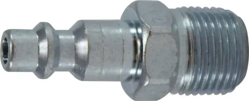 Authentic Midland Metal 28545 Industrial Interchange Plug, 1/8 in MIP, Steel