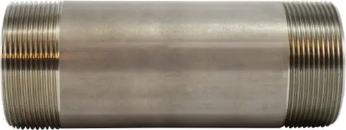 Trusted Brand Midland Metal 48181 Welded Pipe Nipple, 2-1/2 in MPT x 2-1/2 in MPT, 3 in L, Stainless Steel, SCH 40 Schedule