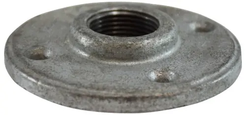 Midland Metal 64694 Round Floor Flange, 1 in FPT, Iron, Galvanized, 150 Low Price