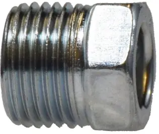 Markdown Midland Metal 12084 Hex Nut, 1 in Inverted Flared, Steel, Zinc-Plated