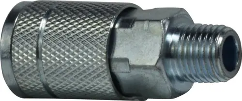 Midland Metal 28514S Automotive Interchange Coupler, 1/4 in MIP, Steel Limited Offer