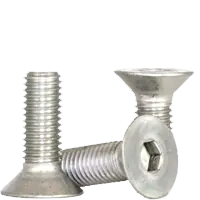 Premium M2-0.40 x 8 mm Flat Head Socket Cap Screws, 18-8 Stainless Steel A2, Full Thread, Coarse (UNC), Qty 100