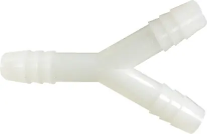 Midland Metal 33301W Wye Connector, 3/8 in Hose Barbed x 3/8 in Hose Barbed x 3/8 in Hose Barbed, Nylon Buy Direct