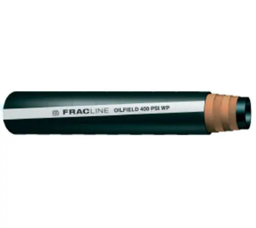 Buchanan Rubber FRAC400-600 Fracline Oilfield Hose, 100 ft L, 400 psi, Rubber Tube, Black In Demand