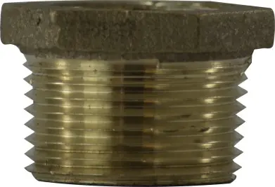 Midland Metal 44541LF Hex Bushing, 4 in MPT x 2 in FPT, Bronze Professional Grade