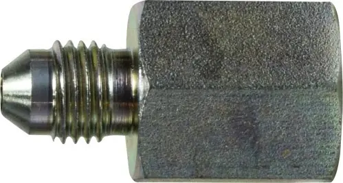 Order Now Midland Metal 2405128 Straight Connector, 3/4 in 37 deg JIC Male Flared x 1/2 in FNPT, Steel