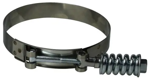 Don't Miss Out Midland Metal 844238 Spring Loaded T-Bolt Hose Clamp, 2.38 in Minimum Clamp Diameter, 300 Stainless Steel, 3/4 in W
