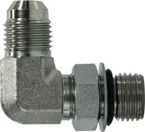 Midland Metal 6801NWO108 90 deg Elbow, 5/8 in 37 deg JIC Male Flared x 1/2 in Male ORB, Steel Price Cut