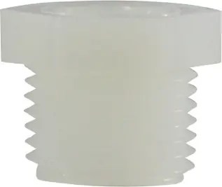 Midland Metal 28818W Reducer Hex Bushing, 3 in MPT x 2 in FPT, Nylon, White Luxury