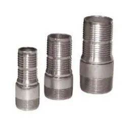 Buchanan Rubber CNT-200CR-SP Crimplok Combination Nipple, 2 in Hose Barbed x 2 in MIP, Steel In Demand