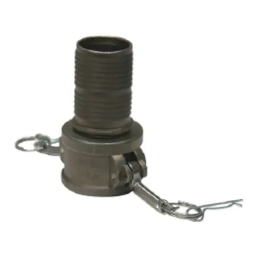 Midland Metal CGC-150CR-SS1 SS - Type C, SS Crimplok Cam and Groove, 1-1-2 Part C Stainless 316 Crimplok, Hose Accessories Authentic