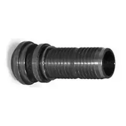 Hot Deal Buchanan Rubber GJS-100CR-SP Crimplok High Pressure Stem, 1 in FIP x 1 in Barb, Iron, Black