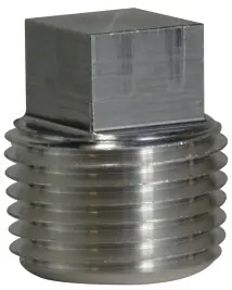 Midland Metal 79661 Square Head Plugs, Aluminum Fittings, 4 Aluminum Sq. Head Plug, Nipples and Fittings Top Pick
