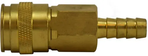 Final Sale Midland Metal 28690 Universal Coupler, 1/4 in 1/4 in Barbed, Brass