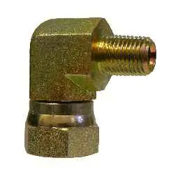Best Seller Midland Metal 150148 90 deg Swivel Adapter Elbow, 1/4 in Male Pipe x 1/2 in FNPSM, Steel
