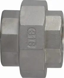 Midland Metal 62611 Union, 4 in FPT x 4 in FPT, Stainless Steel, 150 lb Secure Checkout