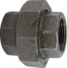 Grab Now Midland Metal 65610 Union, 3 in FPT x 3 in FPT, Iron, Black, 150 lb