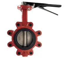 Fast Shipping Midland Metal 9660L5 Butterfly Valve, 5 in Nominal, Ductile Iron Body