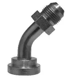 Instant Buy Midland Metal 17031620 45 deg Adapter Elbow, 1 in MJIC x 1-1/4 in Code 61 Flanged, Steel
