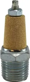 Midland Metal 28382 Muffler with Flow Adjustment, 1/2 in Nominal, MPT, Brass Best Choice