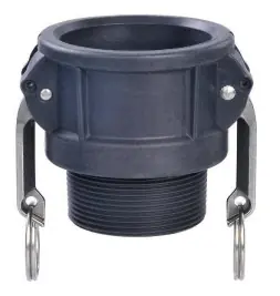 Buy Online Midland Metal 35924 Cam and Groove Coupler, 1-1/2 in Type B x 1-1/2 in MNPT, Polypropylene