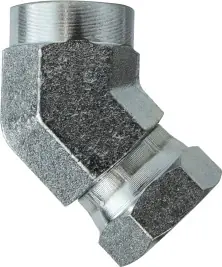 Midland Metal 150444 45 deg Swivel Adapter Elbow, 1/4 in FPT x 1/4 in FNPSM, Steel Discount