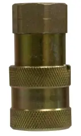 Midland Metal FF Series FF14F Straight Flush Face Coupler, 1/4 in FNPT x 1/4 in FNPT, Steel High Quality