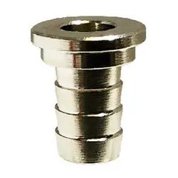 Midland Metal 34712 Tailpiece, 1/4 in Barbed x 5/16 in Swivel, Brass, Nickel-Plated Crafted