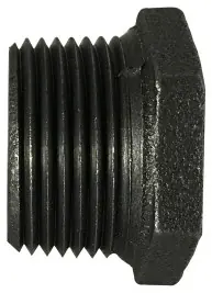 Buy Online Midland Metal 65534 Reducer Hex Bushing, 2-1/2 in MPT x 1-1/2 in FPT, Iron, Black