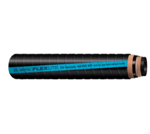 Reduced Price Buchanan Rubber OILVS-300 Oil Vacuum Smooth Hose, 100 ft L, 150 psi, Rubber Tube, Black with Blue Stripe
