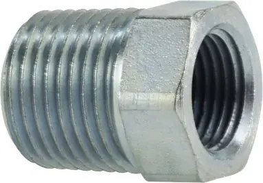 Midland Metal 540664 Hex Reducer Bushing, 3/8 in MPT x 1/4 in FPT, Steel Flash Sale