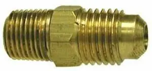 Hot Picks Midland Metal 10132 Ball Check Connector, 5/16 in Male SAE 45 deg Flared x 1/8 in Male SAE 45 deg Flared, Brass