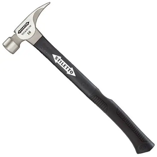 Empire TI16SC-F 16 oz Titanium Smooth Face Hammer with 18 in. Hybrid Fiberglass Handle Luxury