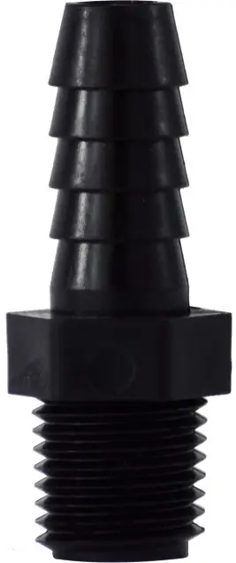 Instant Buy Midland Metal 33020P Adapter, 5/8 in Hose Barbed x 1/2 in MIP, Polypropylene