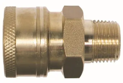 Midland Metal 86030 Coupler, 1/4 in 1/4 in MPT, Brass One Day Deal