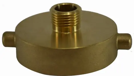Sale Midland Metal 444000 Fire Hose Hydrant Adapter, 2-1/2 in NST x 3/4 in GHT, Brass
