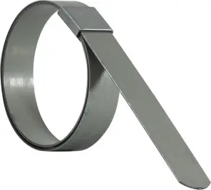 Flash Sale Midland Metal FS20 Preformed Clamp, 5 in Nominal, Stainless Steel, 5/8 in W, 0.022 in Thick