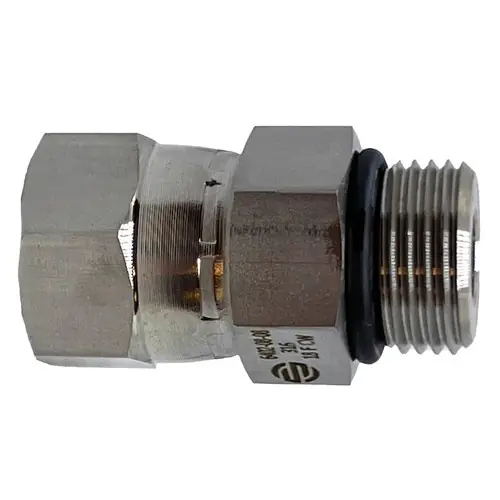 Stainless Adapters SS6402-16-16 Adapter, 1 in Male ORB x 1 in Female JIC Swivel, Stainless Steel Limited Time