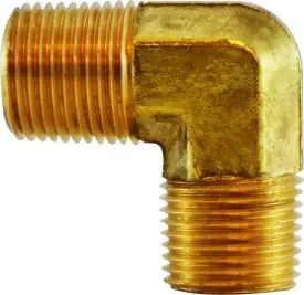 Midland Metal 28267B 90 deg Barstock Elbow, 1/4 in MNPTF x 1/4 in MNPTF, Brass Best Seller