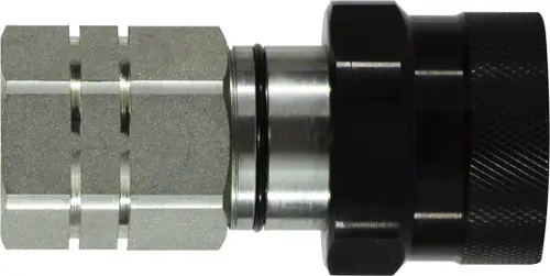 Midland Metal LSQ-VEP Series LSQVEP24SF Flat Face Thread Lock Quick Coupler, 1-1/2 in FNPT x 1-1/2 in FNPT, Steel Crafted