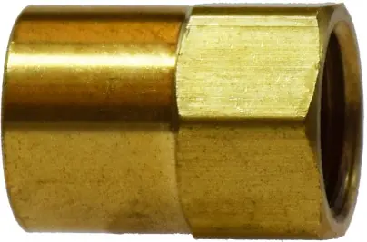 Midland Metal 12037 Straight Adapter, 1/2 in Inverted Flared x 1/4 in FNPTF, Brass Top Pick
