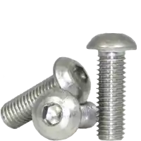 5-40 x 5/16" Button Head Socket Cap Screws, Non-Standard, 18-8 Stainless Steel A2, Full Thread, Coarse (UNC), Qty 100 Instant Buy