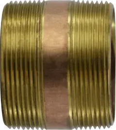Buy Direct Midland Metal 40213 Seamless Pipe Nipple, 3 in MPT x 3 in MPT, 12 in, Brass