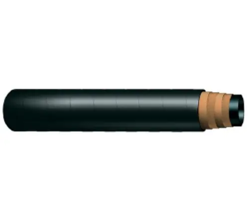 Buchanan Rubber BSB-500-187 Bulkmaster Softwall Hose, 3/16 in Nominal, 100 ft L, 75 psi, Natural Rubber Tube, Black Price Drop
