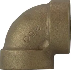 Midland Metal 43103 Elbow, 1/2 in FPT x 1/2 in FPT, Bronze Trusted Brand